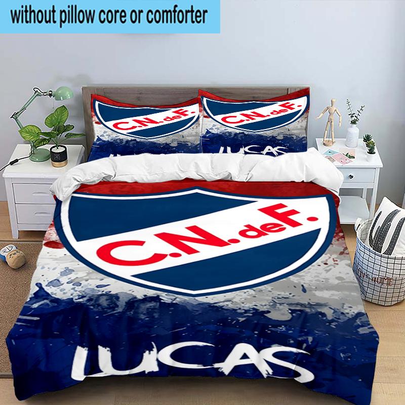 Montevideo Shield Emblem 3PCS Bedding Set 2D Printing (Includes 1 Duvet Cover + 2 Pillowcases Coreless), Bedroom decor,Fan Gift