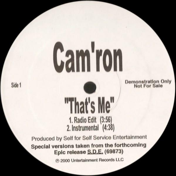 

12inch Record CAM RON - That s Me NONE Epic 2000 US Rap & Hip-Hop/R&B Used