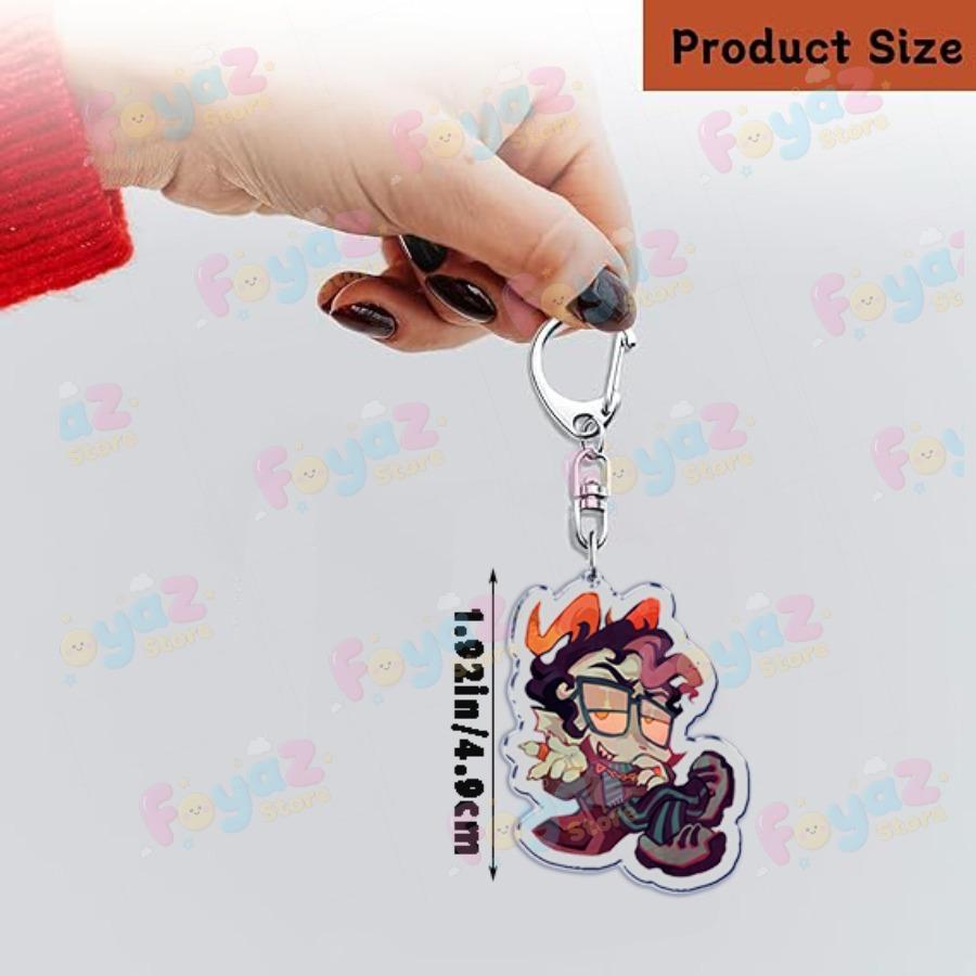 Cartoon Homestuck Keychain Accessories Bag Charms Dave Strider John Egbert Karkat Gamer Keyrings Jewelry Fans Freinds Gift