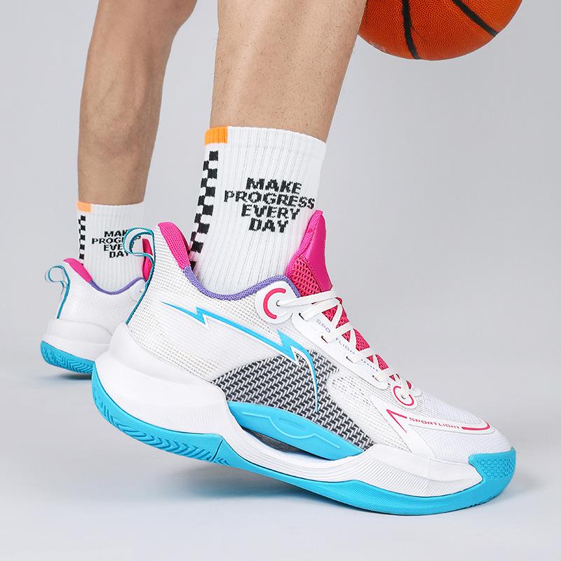 

Баскетбольные кроссовки мужские новые весенние молодежные студенческие тренировочные для реального боя нескользящие модные спортивные мужские и женские 45