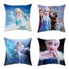 The Frozen Snow Queen Cartoon Cushion Cover Linen Material Cozy Spaces Home
