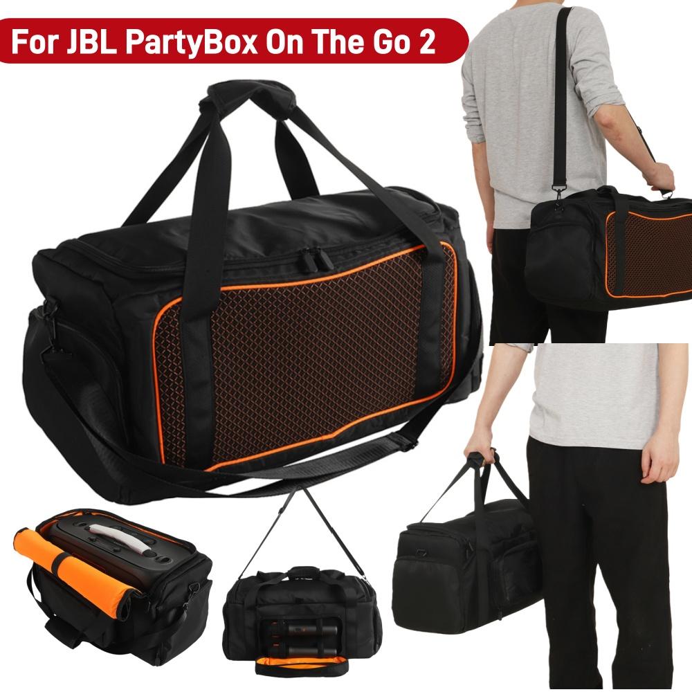 Travel Storage Bag Shockproof Protective Case with Shoulder Strap for JBL PartyBox On The Go2 Portable Party Speaker