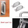 2pcs Barn Door Handle Fireproof Door Channel Door Handle Stainless Steel Sliding Push-Pull Knobs Furniture Pull Hardware
