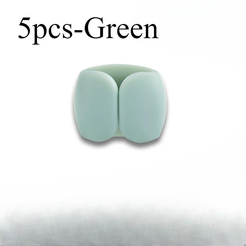 5/10 STÜCKE Kabelaufwickler Organizer Clips Mauskabel Kopfhörerhalter USB-Ladekabelhalter Schreibtischordner Kabelschutz