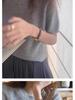 Women's High-End Soft Gray Knitwear: Bubble Sleeve Fitted Round Neck Short Sleeve Sweater for Autumn/Spring