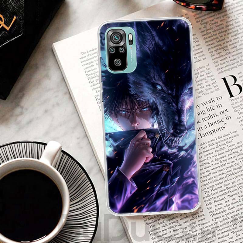 Kaisen J-Jujutsu Fushiguro Megumi Cover For Xiaomi Redmi Note 14 13 12S 12 11 Pro Plus Phone Case 11S 10S 10 11E 11T + 9S 9 Prin