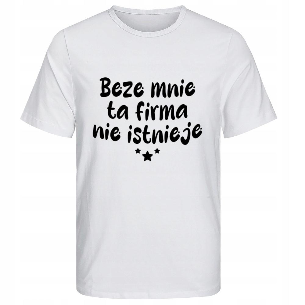 Koszulka biała na prezent dla szefa kierownika brygadzisty śmieszny napis