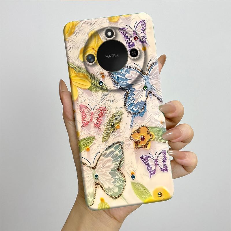 For Honor X9C Smart Phone Case X9cSmart Soft Silicone Funda Sweet Painted Fashion Cartoon Protective Capa Lovely Printing Cover