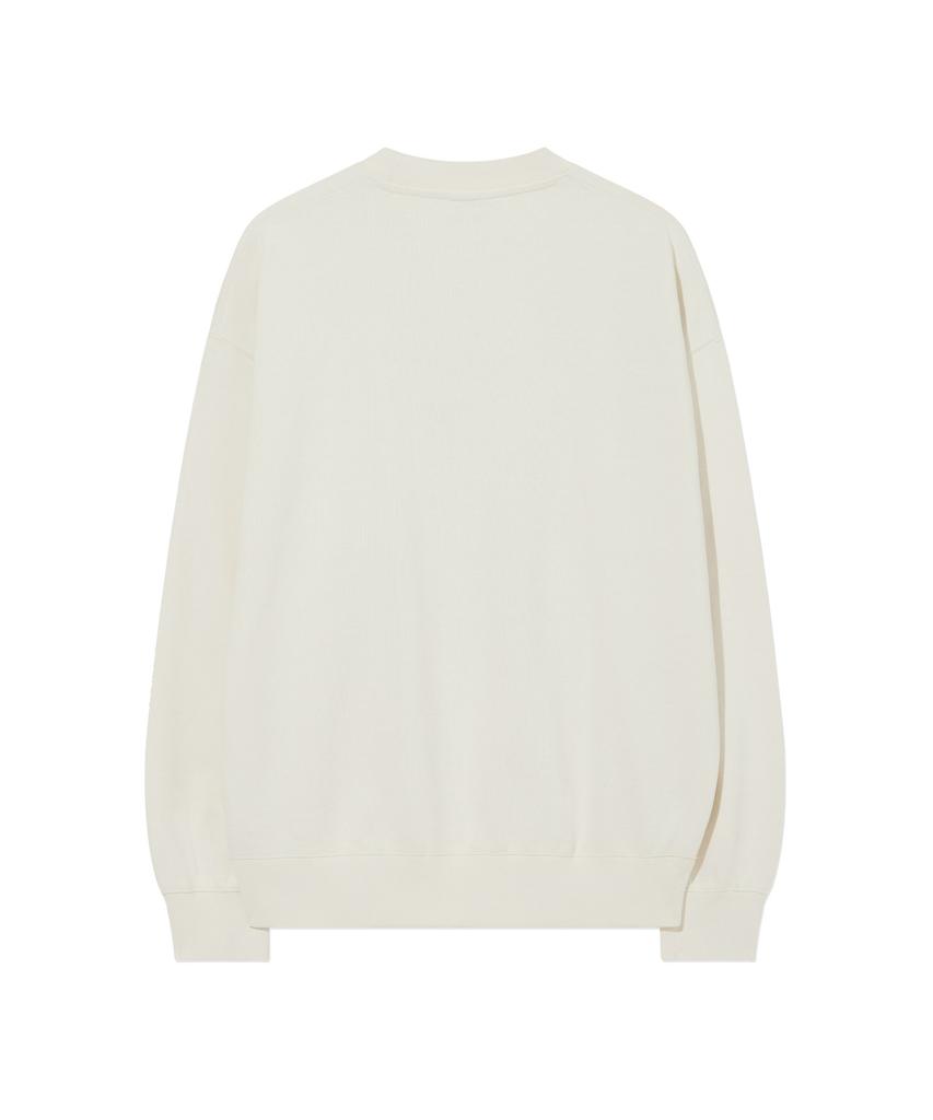 COVERNAT Palm Tree Graphic Sweatshirt Ivory