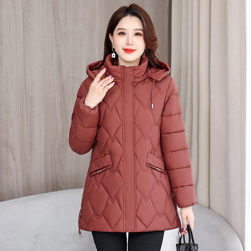 2025 winter down cotton coat short fashionable women autumn and winter coat large size