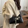 Autumn Vintage PU Hobos Shoulder Bags for Women Versatile Belt Design Ladies Crossbody Bag Simple Solid Color Female Handbags