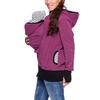 Fashion Women Maternity Striped Baby Pouch Carrier Hoodie Zipper Pregnancy Coat