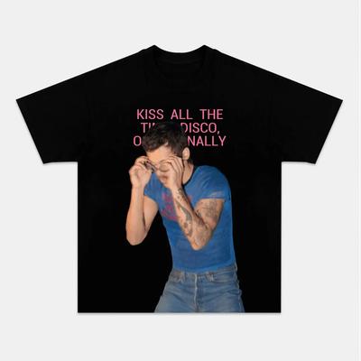 Kiss All the Time Disco Af en toe Harry Styles 2026 album Unisex 100% katoen shirt zomer Ronde hals Korte mouwen T-shirt fan cadeau