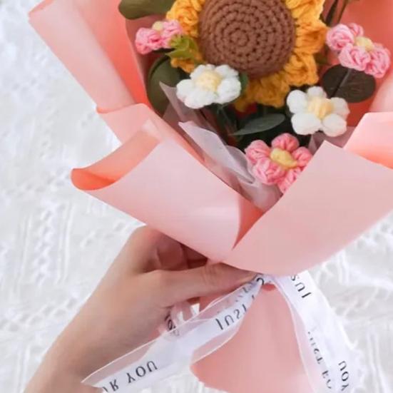 Crochet Grad Bouquet for Graduation Birthday Home Decor