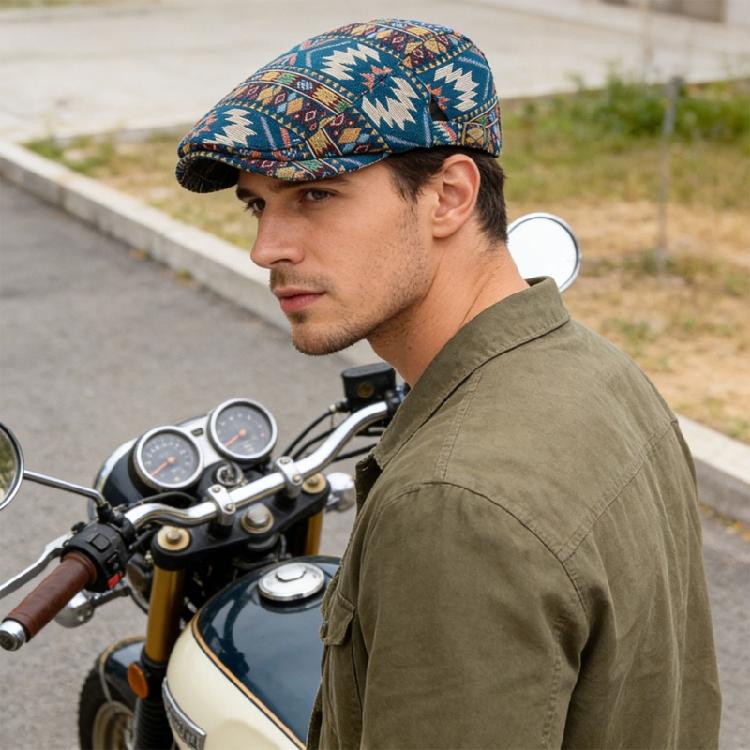 Elegant Embroidered Beret Hat Stylish Unisex Accessory Comfortable Wear For Outdoor Adventures And Social Gatherings