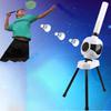 6x White Badminton Shuttlecock Made With PVC For Wear Resistance Badminton Shuttlecocks Balls