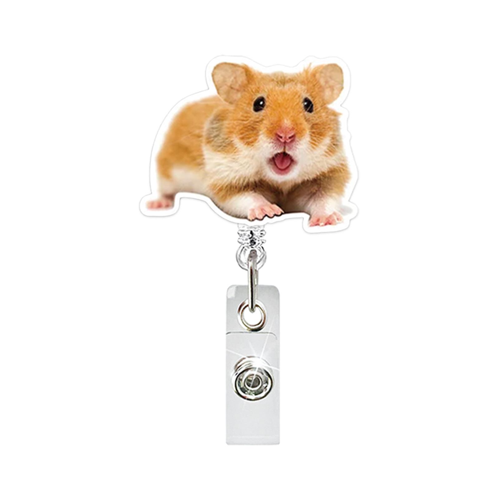 

1 шт. Смешной мем про кота и собаку Акриловый держатель для бейджа Выдвижной Изи Пул Катушка для бейджа Шнурок для держателя ID-карты Бейдж с именем Ключ Аксессуар для медсестры