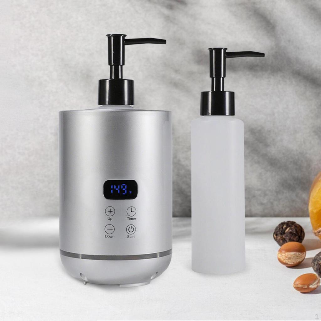 Massage Oil Warmer Home Adjustable Temperature SPA with Bottle Dispenser White