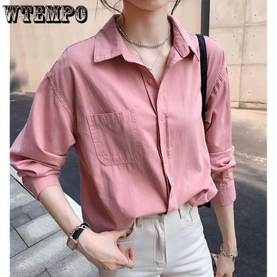 Shirt for Women Spring and Autumn Loose Plus Size Long Sleeved Base Shirt