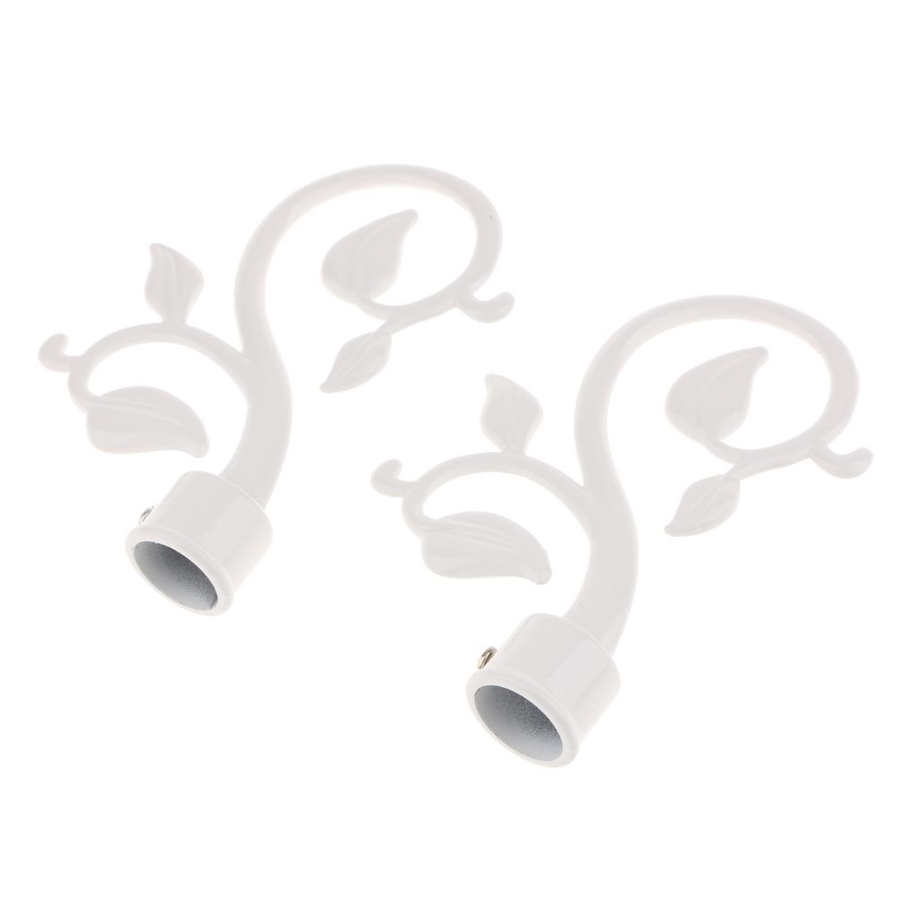 Curtain Recess Brackets Drapery Pole Ornament For 22mm Poles