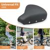 BOOSDEN Bicycle Replacement Compatible with City Bikes and Electric Extra Shock Absorbing Saddle, Pain-Free, Black, Soft, Large, Saddle, Bikes,