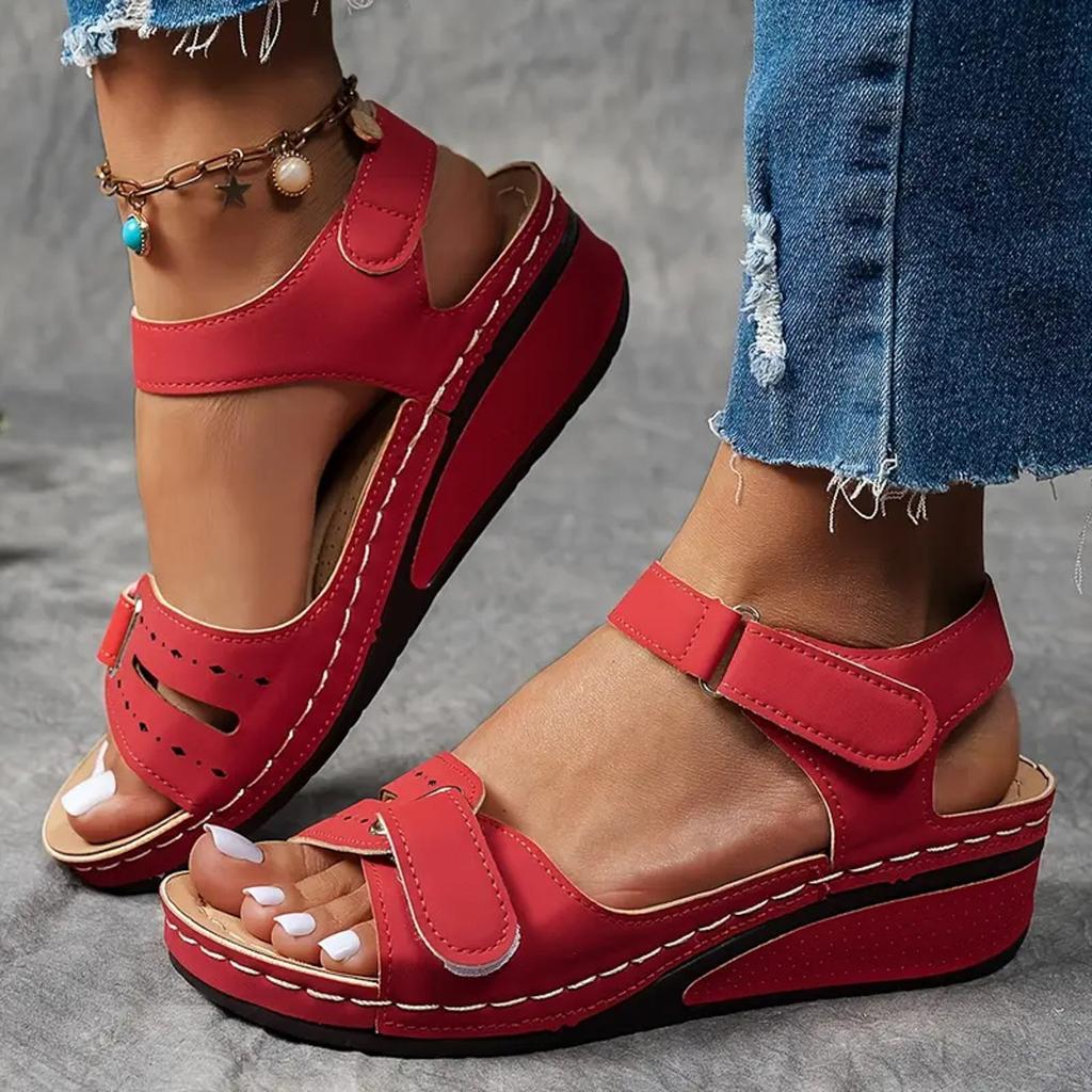 Women'S Sandals Size 12 Sleeve Foot A Word Comfortable Fish Mouth Sandals Retro Women Sandals Shoes Big Size Shoes For Woman