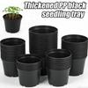 4/5/6Inch Plastic Plant Flower Pots Cultivation Seeds Growing Container with Drainage Holes for Seedling Cutting Transplanting