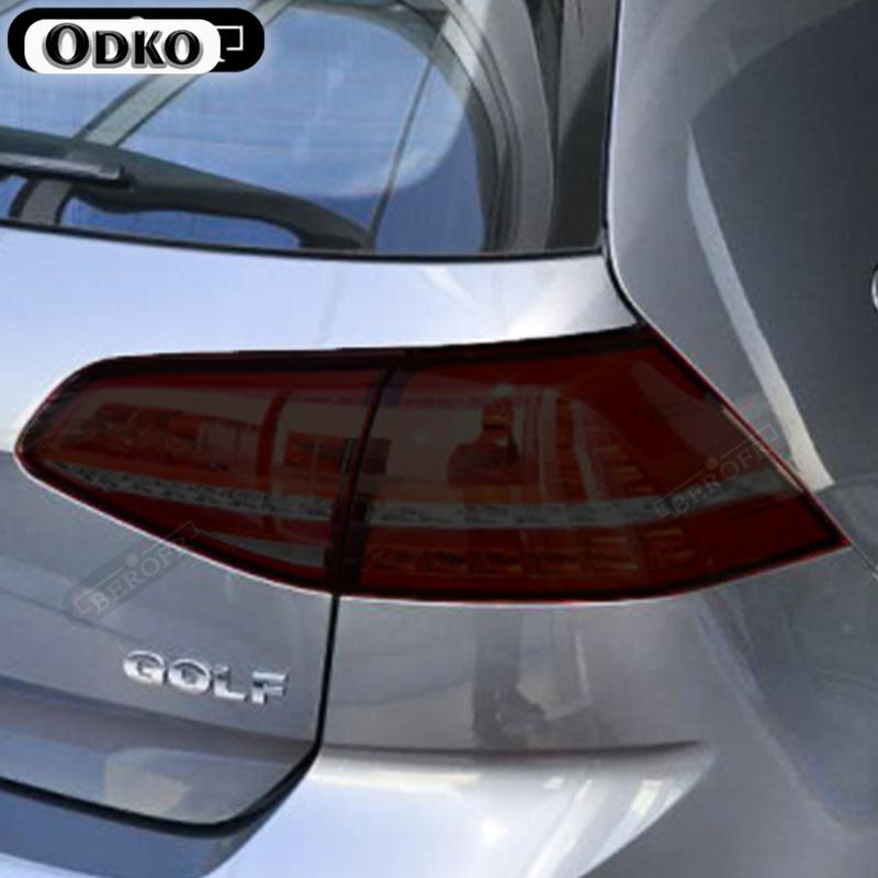 Car Headlight Tint Black Protective Film Taillight Transparent TPU Sticker For Volkswagen VW Golf 7 MK7 2012- Accessories
