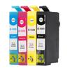4 Pcs Ink Cartridge Black Cyan Magenta Yellow Smoothly Accurate Clear Anti Fade Printer Ink Cartridge for Stylus T1351