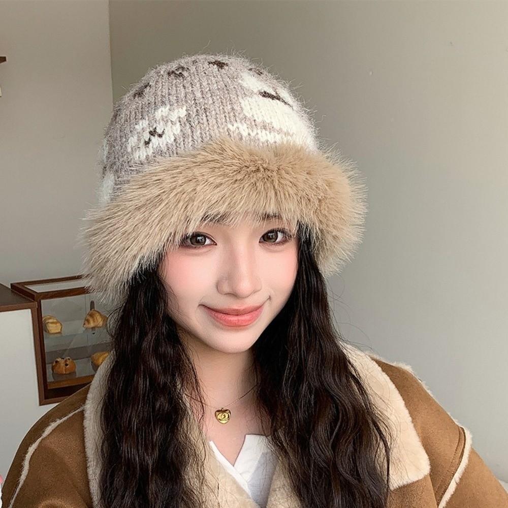 56cm to 58cm Earflap Hat Polyester Ear Protection Cap Warm Winter Knitted Hat Winter Season