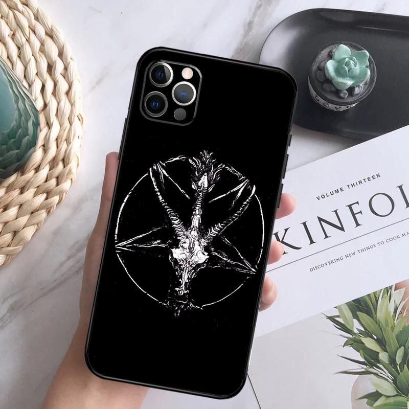 Devil Satan Dark Art Phone Case For iPhone 16 Pro 11 12 13 14 15 Pro Max Mini XS X XR 7 8 16 Plus Cover Coque