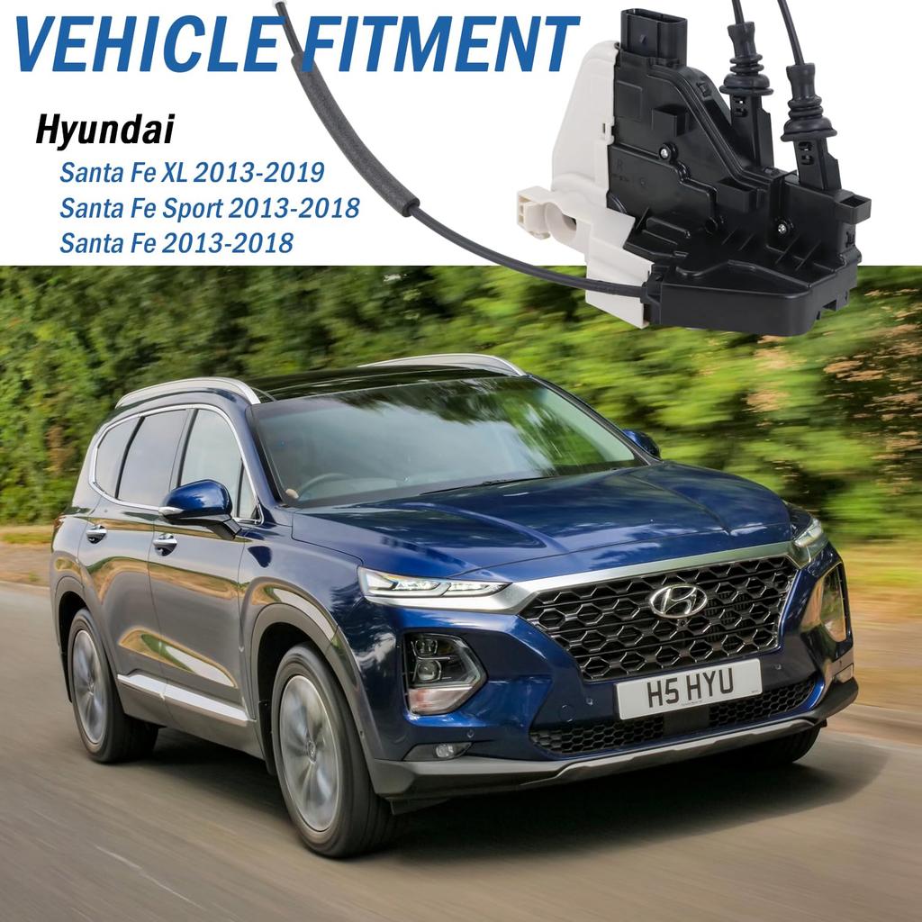 Front Right Passenger Side Door Lock Actuator 81320-2W010, Door Latch Compatible With Hyundai Santa Fe XL 2013-, Hyundai Santa Fe Sport 2013-2018,