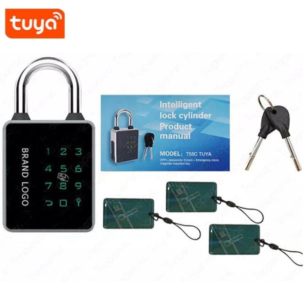 Tuya TTLOCK APP Intelligentes Fingerabdruck-Vorhängeschloss Wasserdichte Biometrische Daumenabdruck-Türschlösser Schlüssellose Haus-Gepäck-Sicherheit Legierungsschlösser