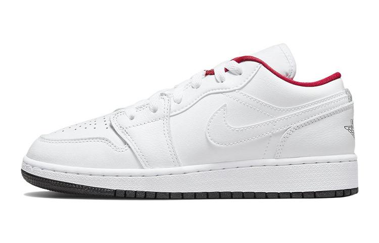 

Jordan Kids Air Jordan 1 Low White/Red Sneakers 553560-164 36.5