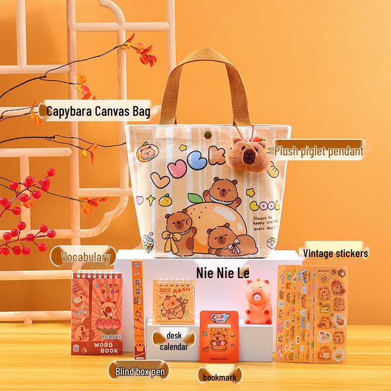 Capybara Stationery Birthday Favors: Student Prize Set & Kindergarten Gifts