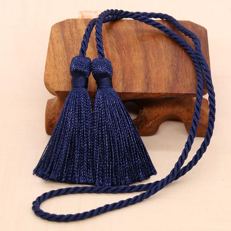 2-10Pcs 54cm Long Rope Double Fringe Trim Tassels Handmade Silk Bookmark Tassel For Curtain Decoration DIY Craft Sewing Supplies