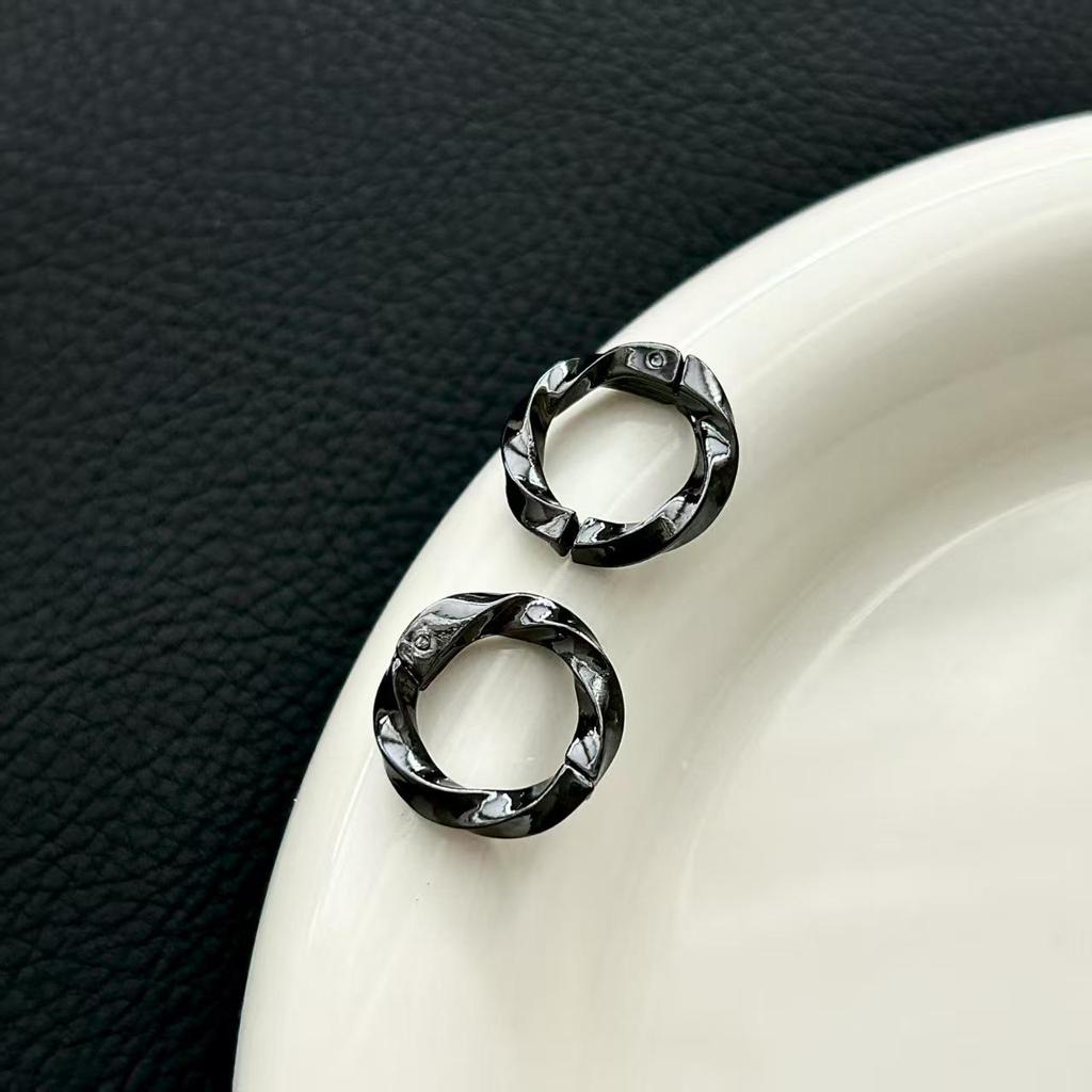 Men's Trendy Clip-On Fake Ear Studs - Hip-Hop Style Earrings with No Piercing Required