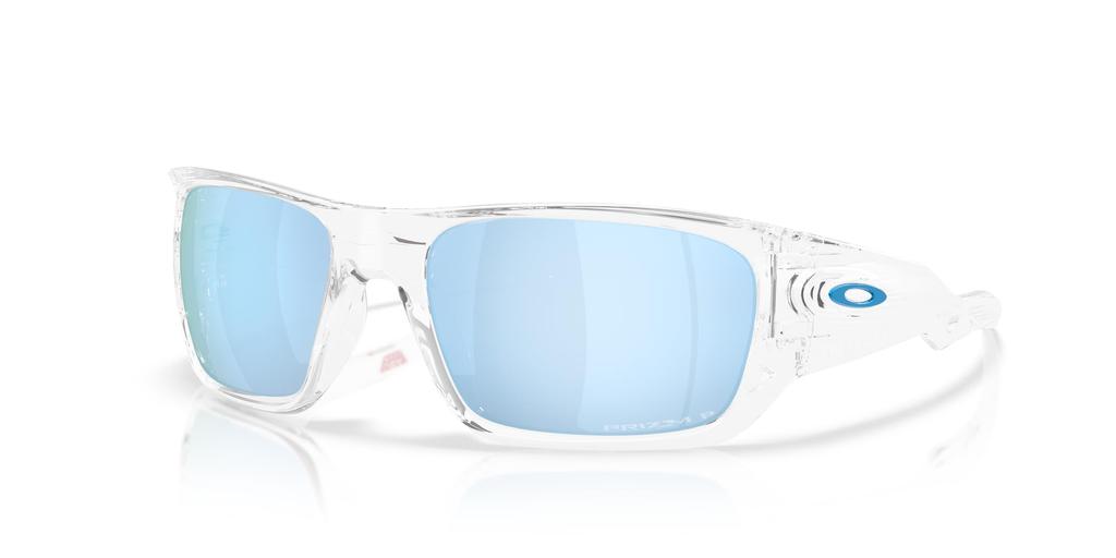 Oakley Sunglasses Frame Color Polished Lens Prizm Deep Water Polar 60mm Men's 0OO9486, (Front) Clear, Color