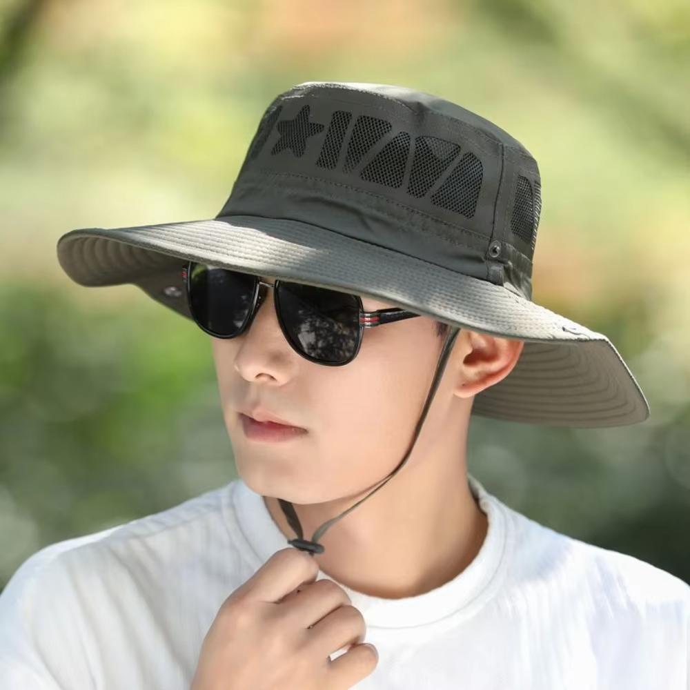 Nylon Fisherman's Hat Quick-dry Portable Hiking Cap Fashion Sun Hat  Summer
