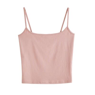 230g Combed Pure Cotton Suspender Vest for Women's Summer New Sexy U-neck Backless Short Style Inner and Outer Wear