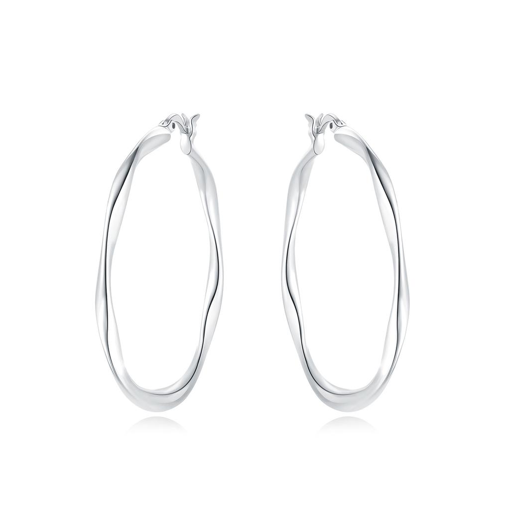 925 Sterling Silver Simple Gold U-shaped Earrings Jewelry Versatile Hoop Earrings for Women Jewelry Fine Birthday Party Gifts