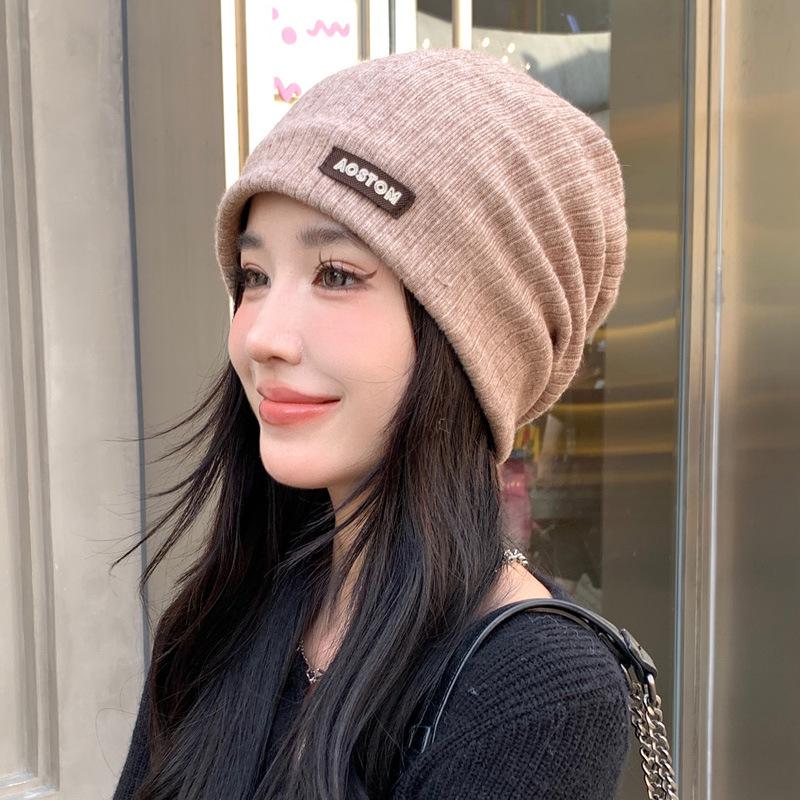 

Модная шапка-бини в корейском стиле: Осень/Зима Универсальный, Защита от холода, Теплая защита ушей, Подчеркивающий маленькое лицо для женщин One size хаки