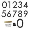 Alphabet-Briefkasten-Dekor 911-Sichtbarkeitsbeschilderung 6" Schwebende Hausnummer Nummer mit Nagelsatz Moderne Hausnummern Gartentür