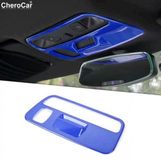 For 2017- Chevrolet Camaro Roof Reading Light Lamp Panel Cover Trim Blue ABS