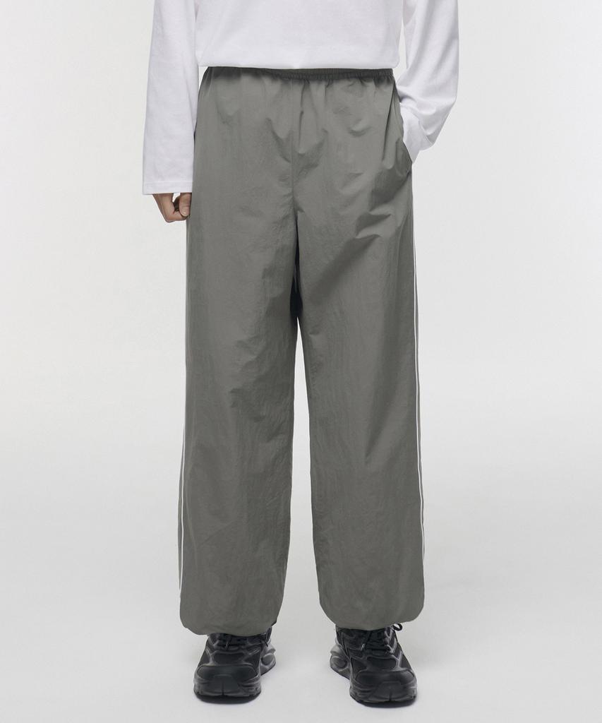MUSINSA STANDARD Piping Line Wide Track Pants [Gray]