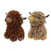 Fuzzy Animal Hand Towel Chenille Highland Cow Decorative Towel Cute Doll Absorbent Hand Towel