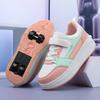 New Four-Wheel Automatic Roller Skates Walking Shoes for Children And Adults with Wheels Ice Skating Shoes Transformable