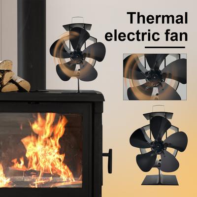 Wood Stove Fan For Wood/Log Burner/Fireplace, Wood Stove Fan Heat Powered Which Needs No Electricity, Bring You Warm In Winter