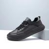 Men's Genuine Leather Slip-on Loafers with Soft Sole - Formal Black Business Shoes, Comfortable and Stylish for 2026.
