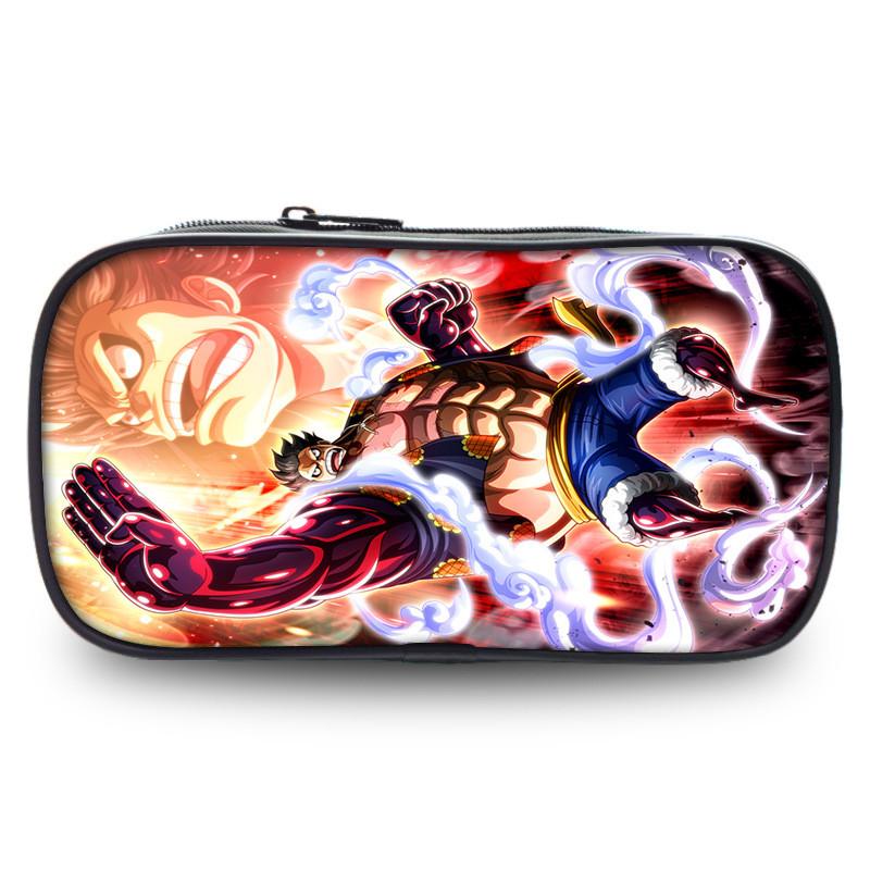 Stunning Polyester One Piece Pencil Case Featuring Zoro And Luffy For Students